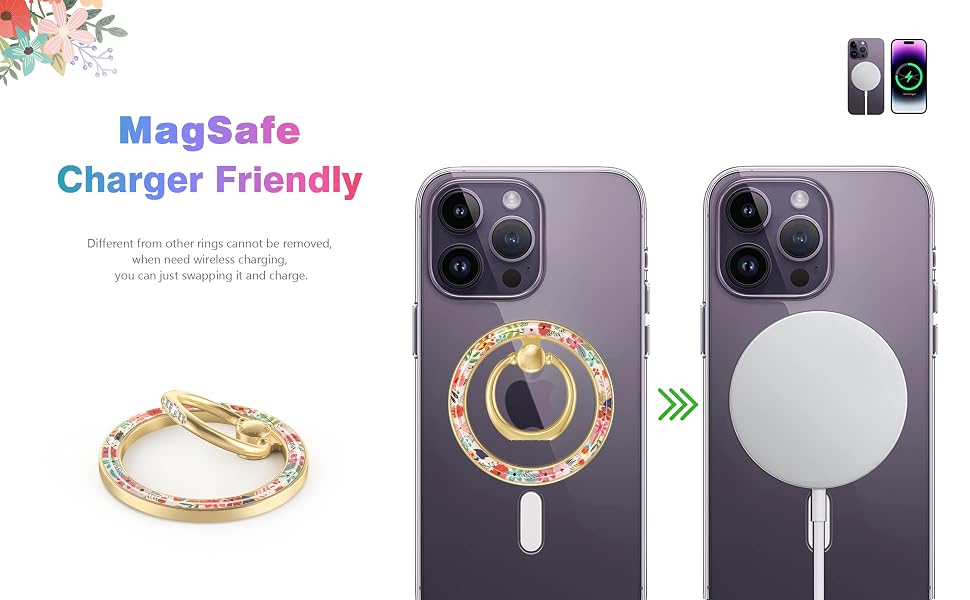 Magsafe charger friendly flower