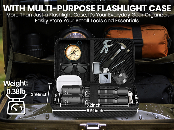 WITH FLASHLIGHT CASE