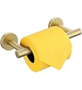 Brushed Gold Toilet Paper Holder Double Base Large Toilet Paper Roll Holder Stainless Steel Bathr...