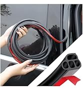 Car Door Rubber Seal Strip,Double Layer L Shape Automotive Weather Stripping,Universal Soundproof...