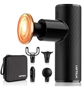 LOFTILLA Mini Massage Gun with Heat: Small Deep Tissue Massager, 6 Speeds | 4 Heads Powerful Perc...