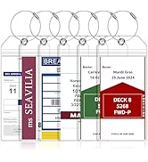 6 Pack Luggage Tags Travel Essentials &amp; Cruise Essentials for NCL, Princess, Carnival, Royal Cari...
