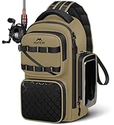 MATEIN Fishing Sling Bag with Lure Rod Holder &amp; Phone Pouch, Waterproof 3600 Tackle box Backpack ...