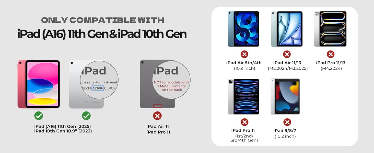 keyboard case for ipad a16 and ipad 10th generation