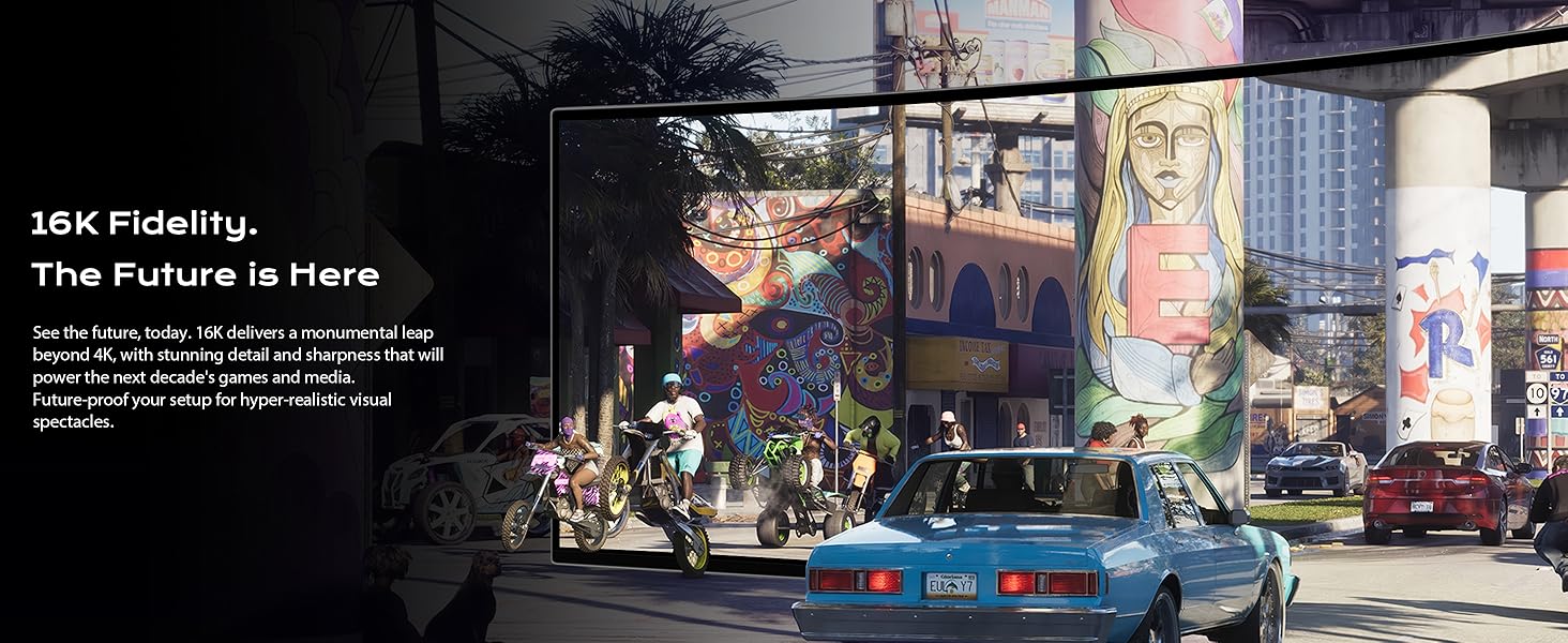 See the future, today. 16K delivers a monumental leap beyond 4K