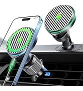 Qifutan for 15W Magsafe Car Charger Fast Charging Automotive Ultra Magnetic Car Phone Holder Dash...