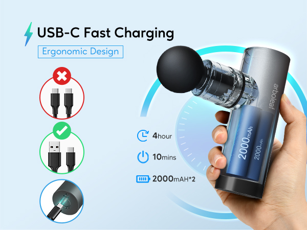 LONG BATTERY LIFE MASSAGE GUN