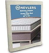 Nevlers Queen Size 72"x54" Non Slip Mattress Pad | 6 Ft x 4.5 Ft Mattress Slide Stopper | Open We...