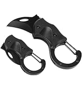 FUNBRO Small Pocket Knife for Men, Cool Carabiner Knife Box Cutter with 1.34inch Stainless Steel ...