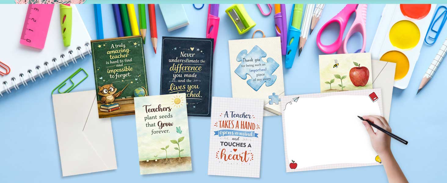 Teacher Thank You Card bulk