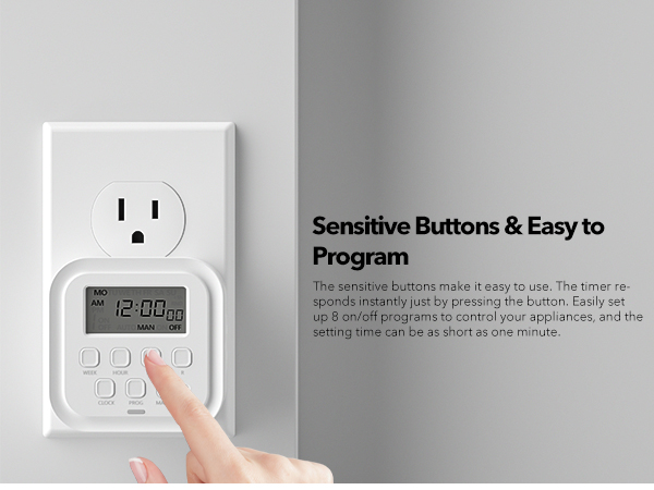Sensitive Buttons &amp; Easy to Program