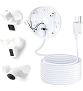 Power Cable and Plug-in Mount for Floodlight Cams Compatible with Floodlight Cam Wired Pro/Plus, ...