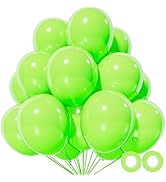 110pcs Green Balloon 12 inch, Green Latex Balloons for Birthday Party Baby Shower Wedding(with 2 ...