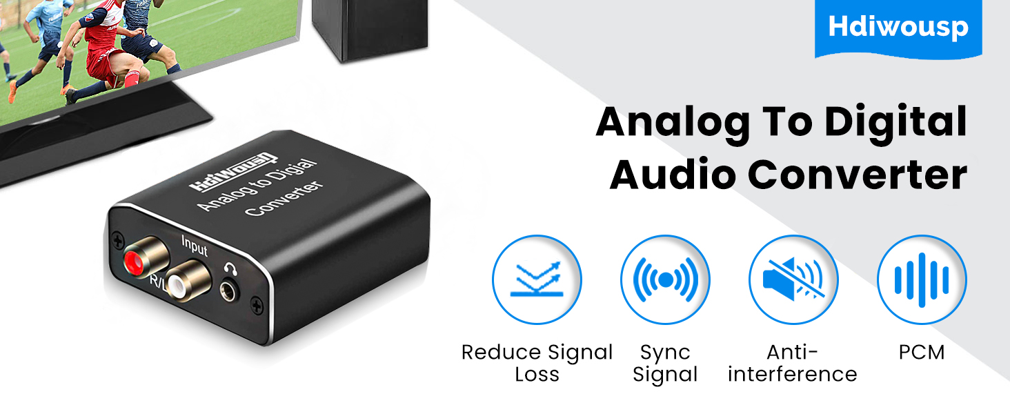 analog to digital audio converter