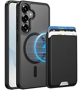 Magnetic for Samsung Galaxy S25/S24 Case (Compatible with MagSafe) with Detachable Wallet &amp; Card ...