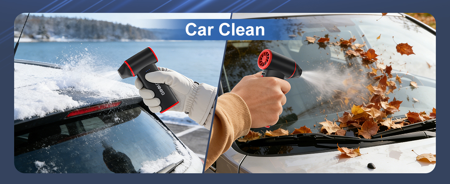 GOOLOO air duster wide applications: Car cleaning