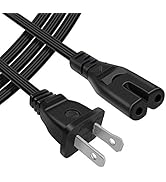 [UL Listed] Powseed 6Ft 2-Prong Power Cord 2 Slot AC Adapter Cord for HP Dell Samsung Sony Asus A...