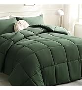 DOWNCOOL Comforters Queen Size, Duvet Insert,Green All Season Duvet, Lightweight Quilt, Down Alte...