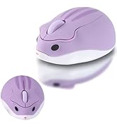 elec Space Cute Animal Hamster Shape Wireless Mouse - Silent, 3-Button Design for Laptop & PC; In...