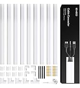 153” Cord Hider - Cord Cover Wall - Wire Covers for Cords - Paintable Cable Concealer, cable Hide...