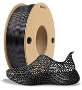 LOTACTREE Black TPU Filament 250g (0.55lb), Flexible Rubber-Like 3D Printer Filament, High Elasti...