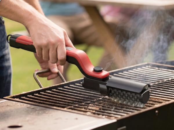 electric grill brush for outdoor grill automatic grill cleaner