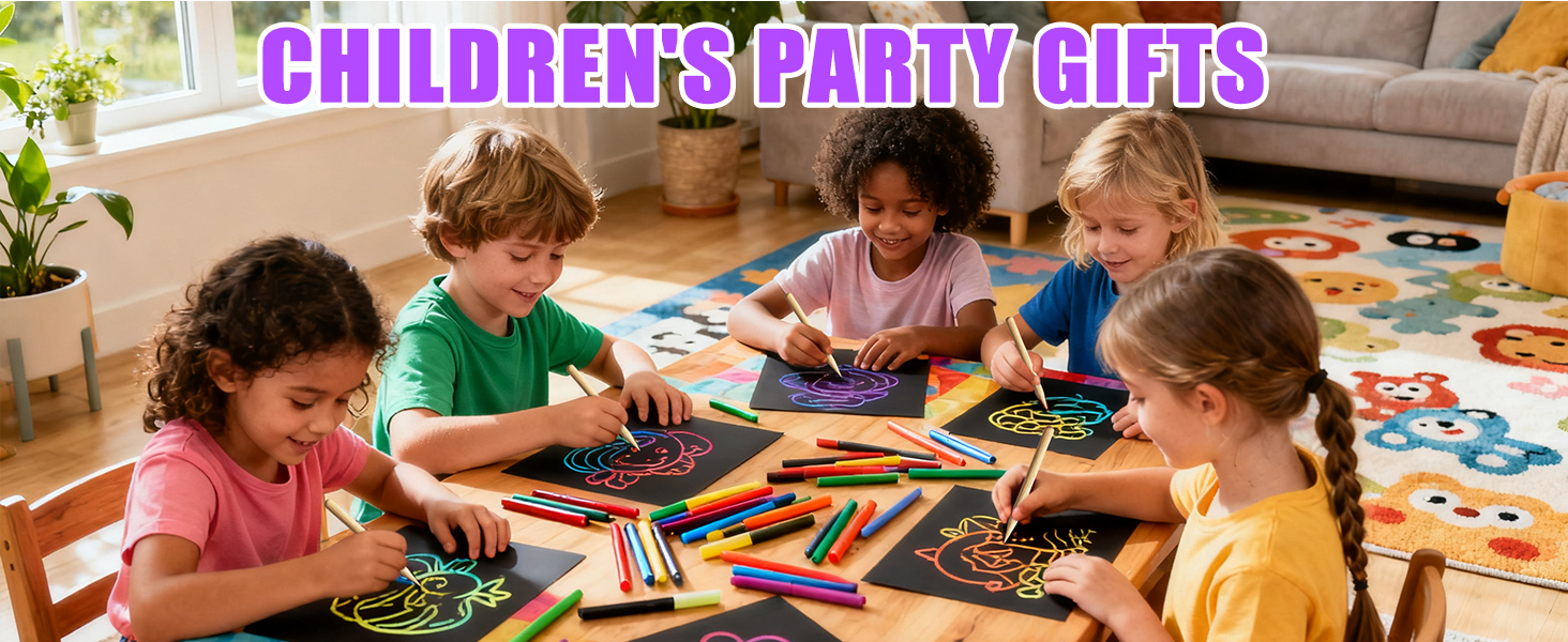 Cityrosy Scratch Art Paper Rainbow