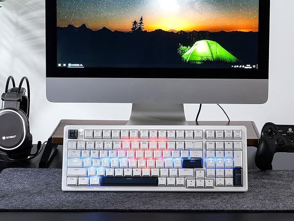 Mechanical Keyboard with Wrist Rest