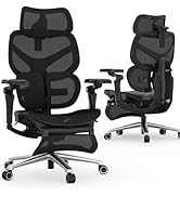 FlexiSpot Sentinel-Pro Ergonomic Office Chair with Dual-Wing Adaptive Lumbar, 7D Armrests, 4-Posi...