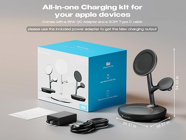 iphone and apple watch charging station