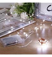 Sanniu Led Fairy Lights Battery Operated, 1 Pack Mini Battery Powered Copper Wire Starry String L...