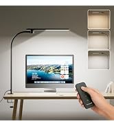 Honeywell HJ2 Clip On LED Desk Lamp with Clamp, Adjustable Reading Light | CRI97 Full Spectrum Ey...