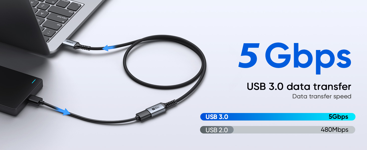 Data transfer speed:5 Gbps,USB 3.0 data transfer