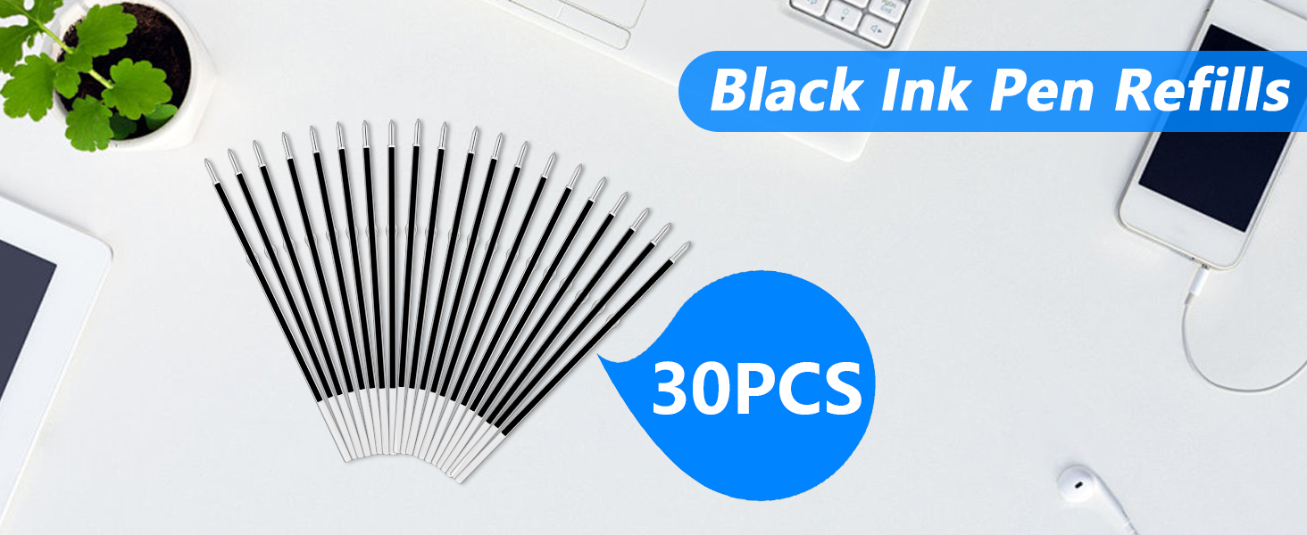 Black Ink Pen Refills