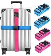Collwait Luggage Straps for Suitcases TSA Approved, Travel Belt Suitcase Belt, Suitcase Straps TS...