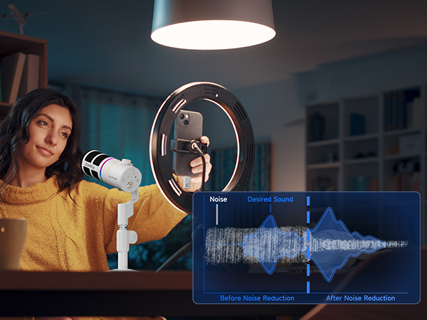 dynamic microphone with CalMix Noise Reduction