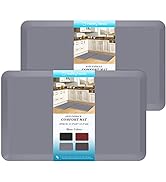 HappyTrends 2 PCS Kitchen Mat Cushioned Anti-Fatigue Floor Mat, Heavy Duty Ergonomic Comfort Foam...