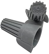 Dicio Winged Wire Connectors Twist 100 PCs UL Listed, Electrical Connectors Screw-On Gray Wire Te...