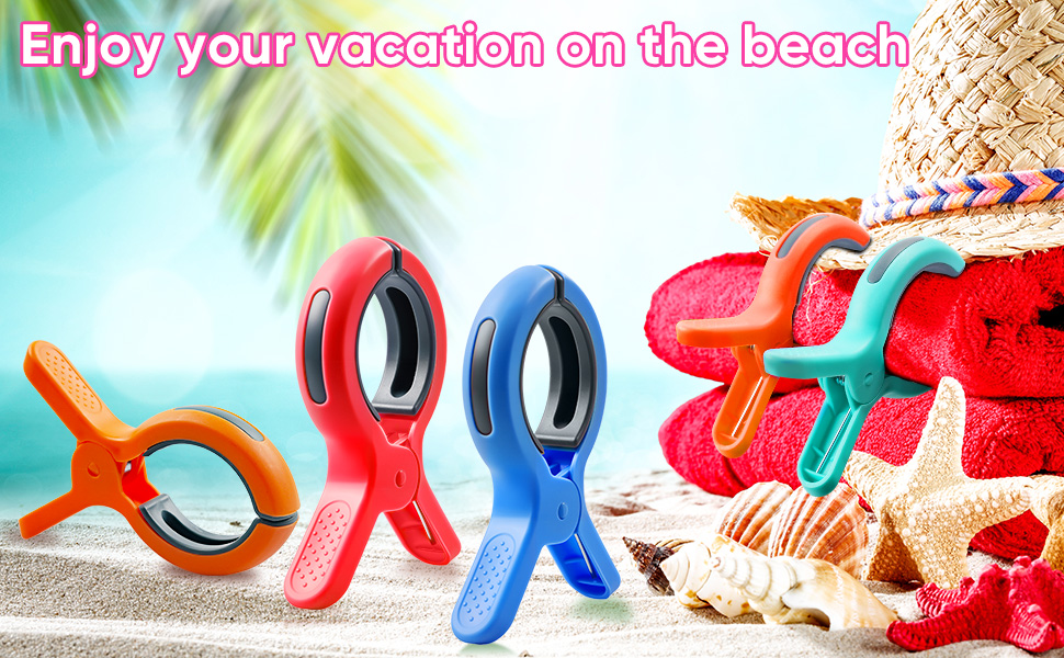 beach towel clips