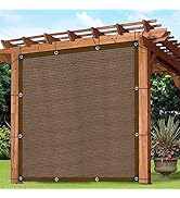 Sun Shade Cloth - Garden Shade Mesh Netting Cover with Grommets for Outdoor Pergola Patio Deck Pl...