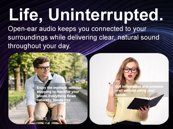 AI Smart Glasses with Manual Photo &amp;amp; Video Recording