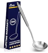 HOTEC 304 Stainless steel Kitchen Soup LadLe Spoon 13.7inch