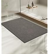 chakme Bathroom Rugs Mat 24x17, Ultra Thin Non Slip Bath Mat Small Quick Dry Absorbent Bath Mat f...