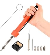 KeenWise Solder Sucker Desoldering Gun Tool, Dual-Use Electric Desoldering Iron with Multiple Noz...