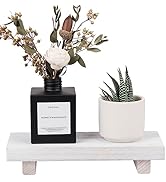 Small Wood Tray Pedestal Stand Farmhouse Bathroom Decor Decorative Wooden Riser Kitchen Soap Dish...