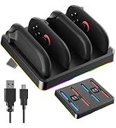 PAWDIARY [4 in 1] Switch 2 2025 Charging Dock for joycon Controller, Convenient Switch 2 Charger ...