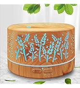 Diffusers for Essential Oils Large Room,600ml Essential Oil Diffusers for Home,Waterless Auto Off...