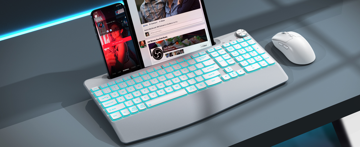 Ergonomic Design with Wrist Rest