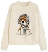 CIDER Oversized Sweaters Women Cute Animal Graphic Knit Pullover | Crew Neck,Cozy,Warm,Chunky Loo...