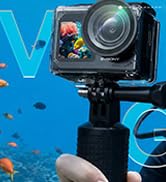 SVBONY SVGo2 4K/30fps Action Camera Snorkeling Kit with Floating Grip &amp; Anti-Fog Inserts, Dual Sc...